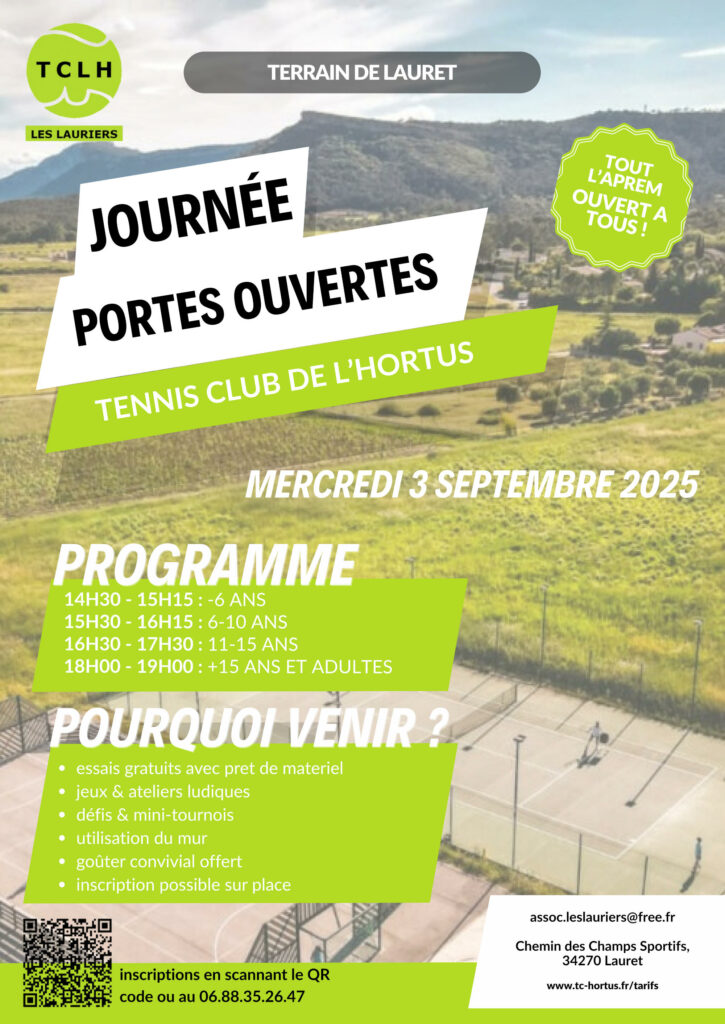 Tennis Club Hortus Portes Ouvertes